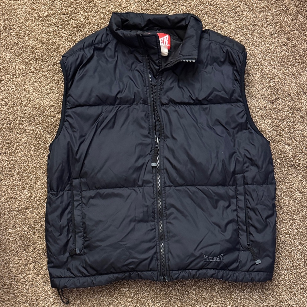 Marker Men's Black Puffer Vest
